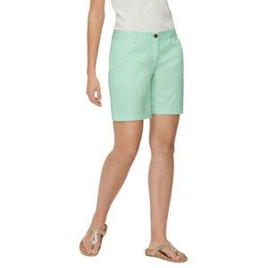 Talbots Mint Green Chino Shorts Size 6P